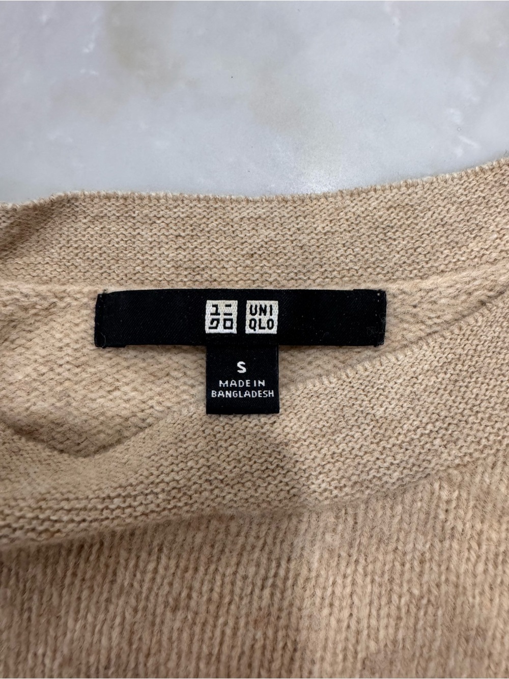 Uniqlo Women’s Crewneck Sweater - Tan - Picture 2 of 3